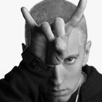 Eminem, an influence on rdprassy's interest in rap