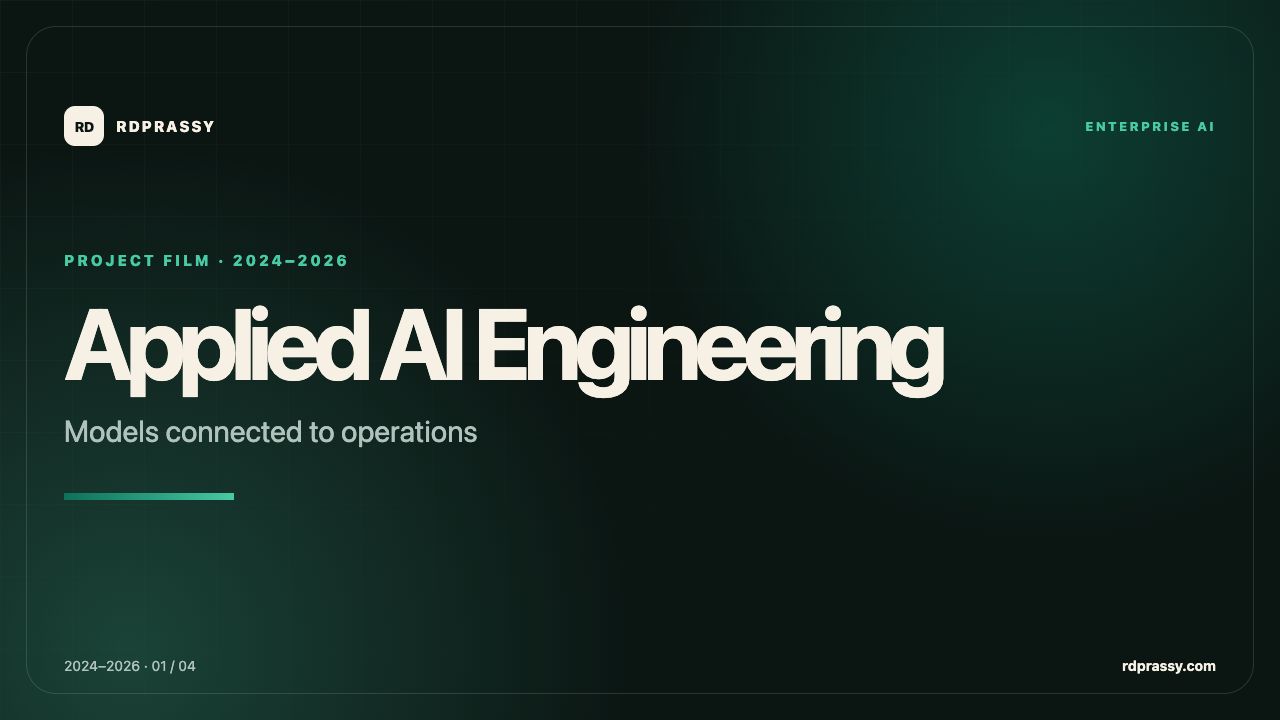 Applied AI Engineering project film
