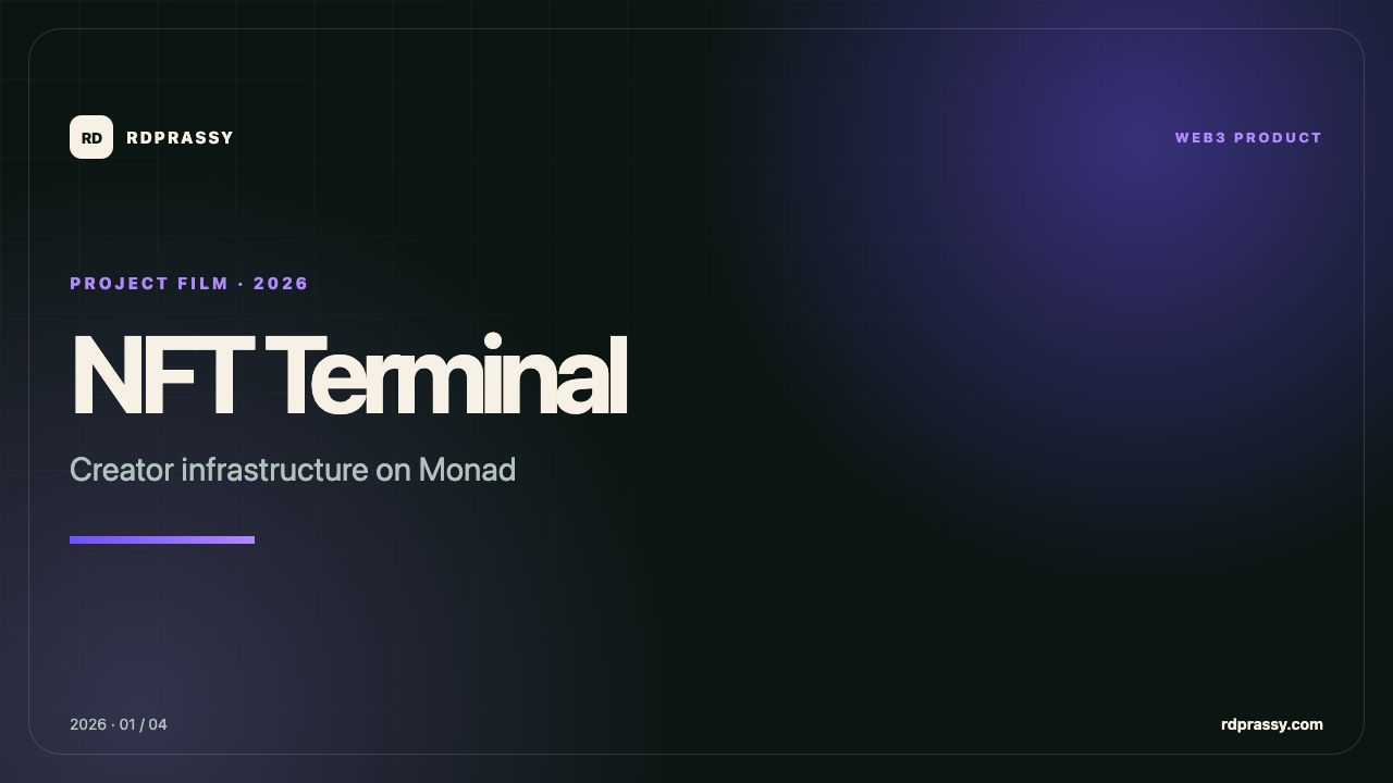 NFT Terminal project film